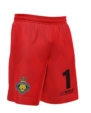 Mickloever RBL GK Match Shorts (Red)-Junnior