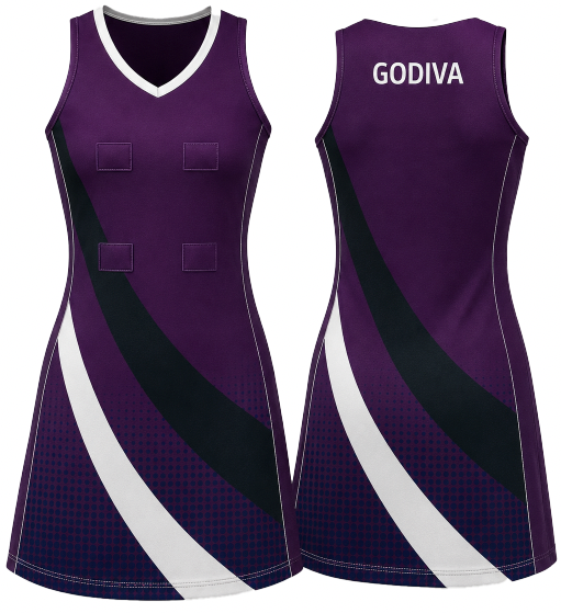 Godiva Netball Club Netball Dress 26/27-Adult