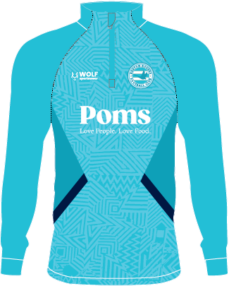 Barton Rovers JFC POMS Sky 1/4 Zip Poms 26/27 - Junior