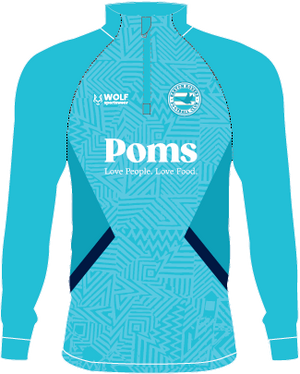Barton Rovers JFC POMS Sky 1/4 Zip Poms 26/27 - Junior