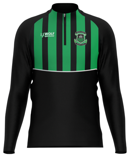Front view of Belper Utd FC 1/4 Zip 24/25
